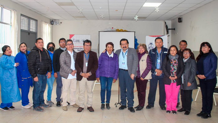 Director de DIRESA Callao y miembros de Comité Local de Salud de la región Callao.
