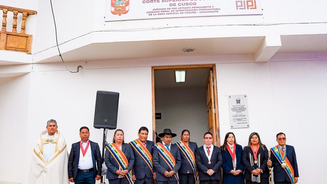 Más de sesis mil habitantes serán beneficiados con Juzgado de Paz Letrado del distrito de Huanoquite