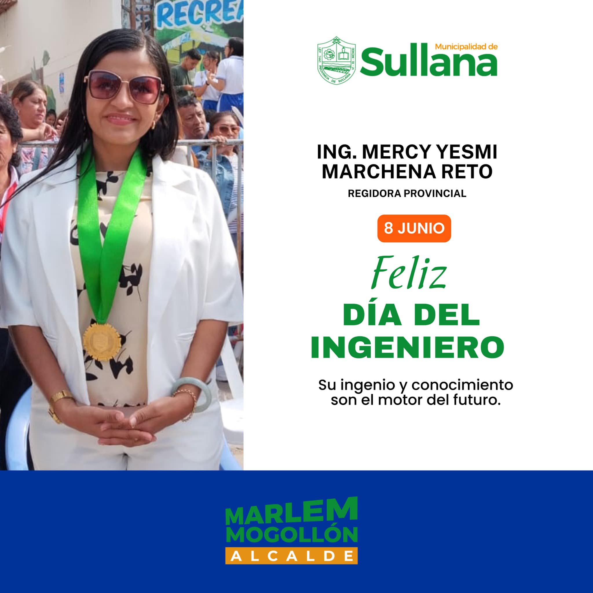 Un saludo a nuestro regidores del Concejo Provincial de Sullana con motivo de celebrarse hoy el Día del Ingeniero