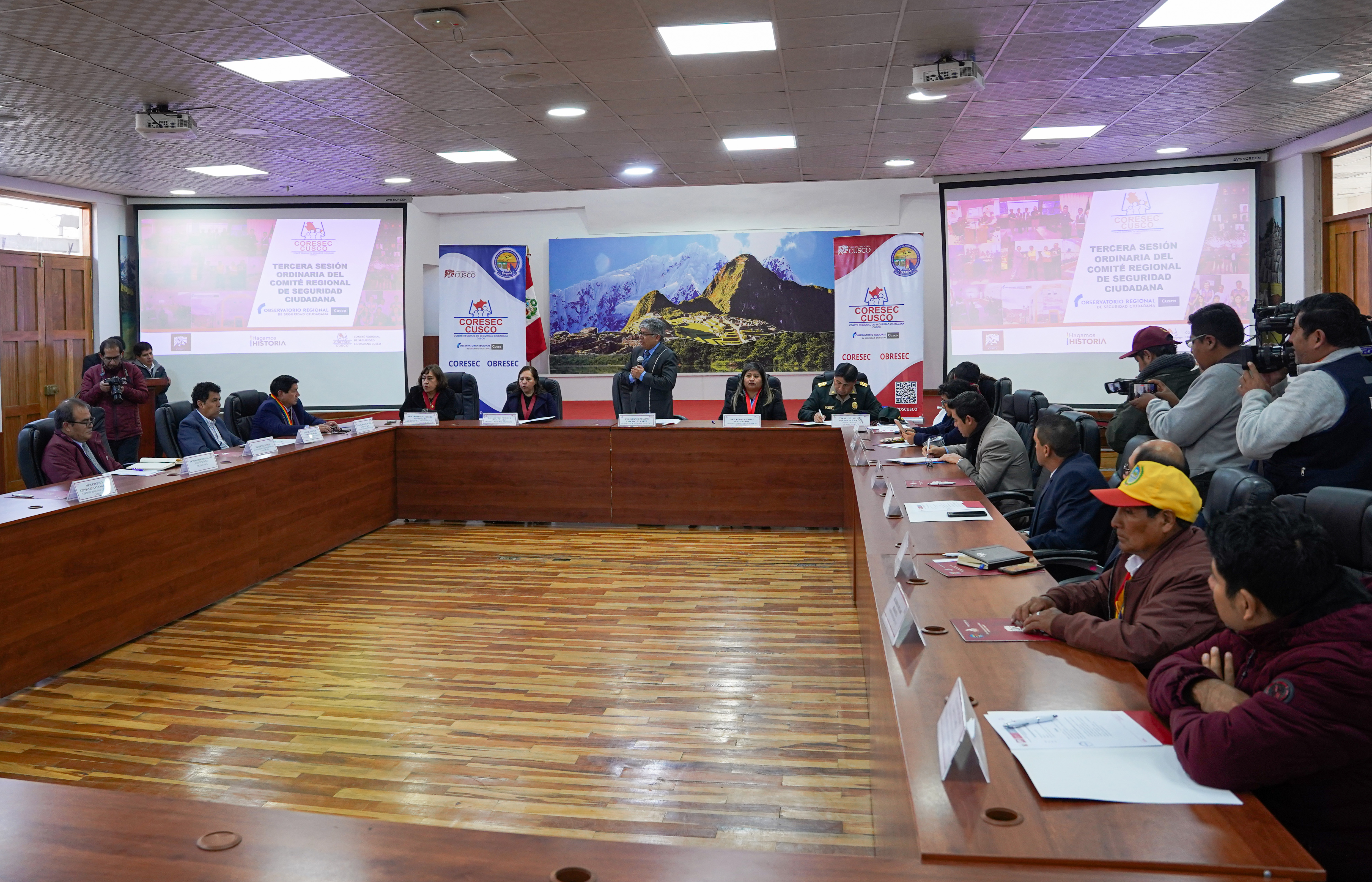 Presidenta de la Corte de Cusco participó en la Tercera Sesión Ordindaria del CORESEC