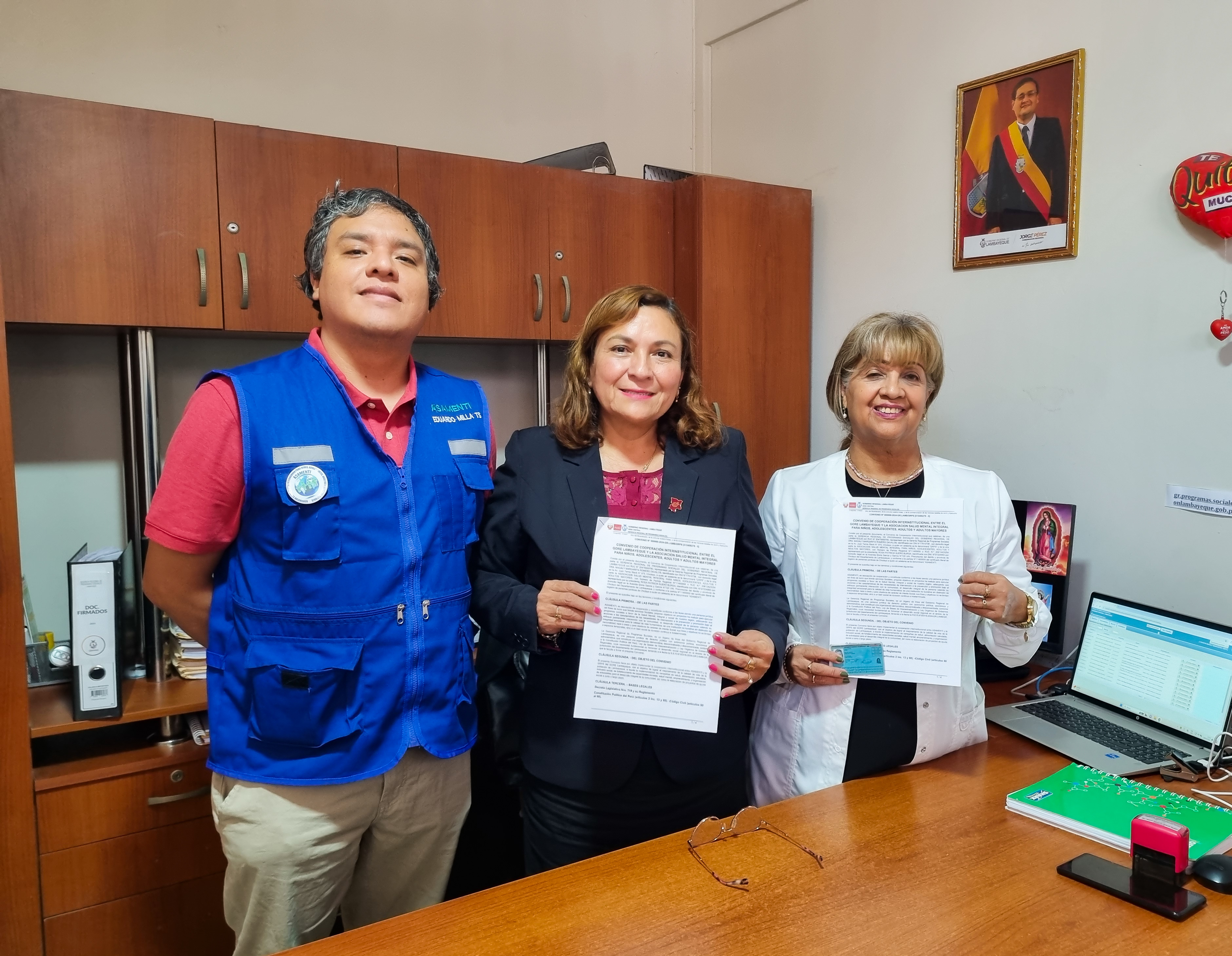 Firman convenio de cooperación interinstitucional en favor de salud lambayecana
