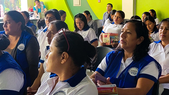 Reconocimiento a actoras sociales por la meta cumplida en el compromiso I lucha contra la anemia