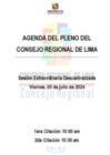 Vista preliminar de documento AGENDA DE SESIÓN DE CONSEJO REGIONAL N° 015-2024-CR/GRL