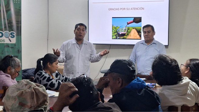Se realizo los talleres de capacitación en vinos, con el objetivo de seguir promoviendo la producción de uvas y sus derivados.