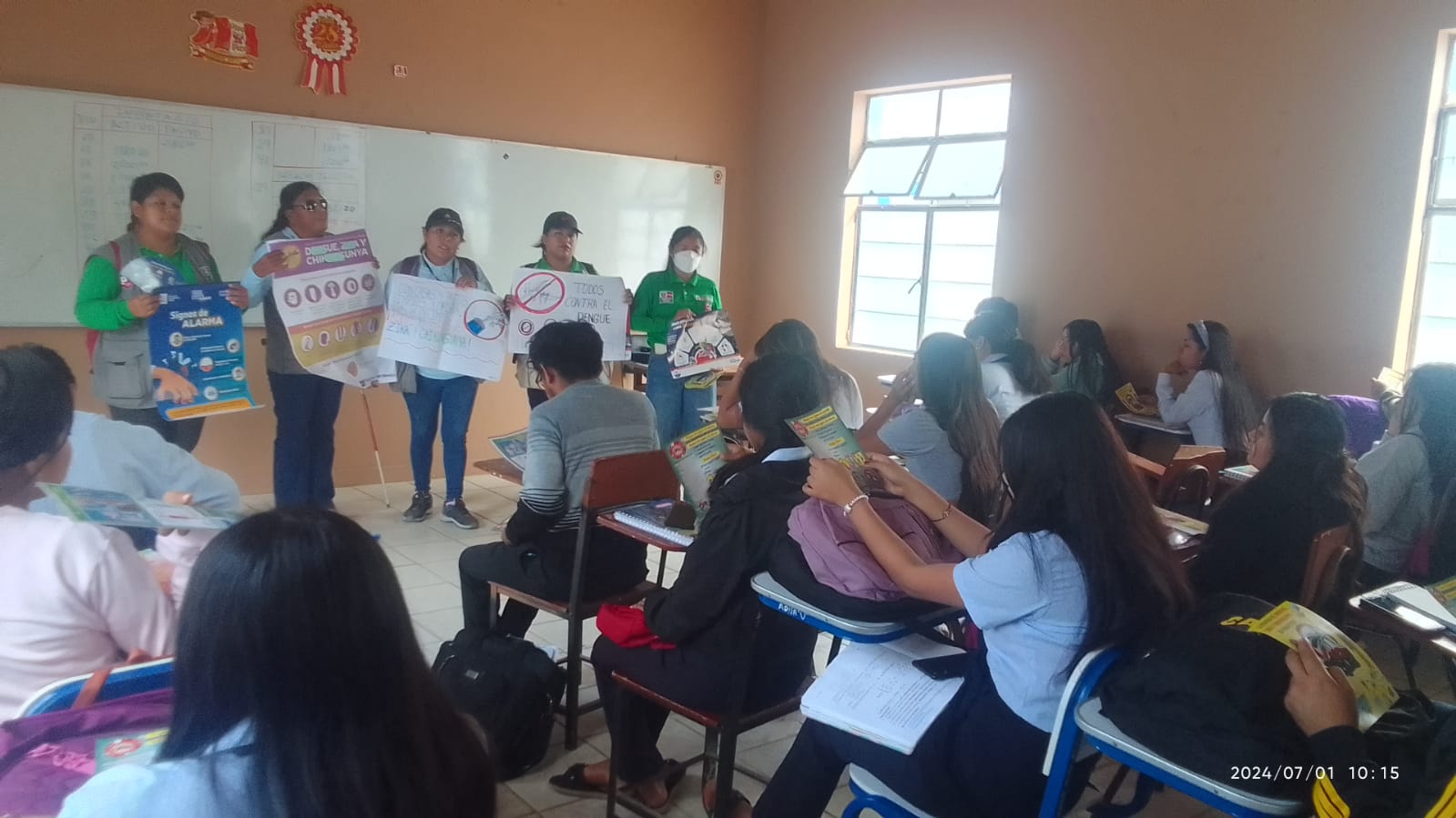 Escolares de zonas más afectadas por el dengue en La Unión aprenden a prevenir la enfermedad