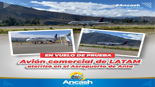 Vuelo de prueba avión comercial de Latam
