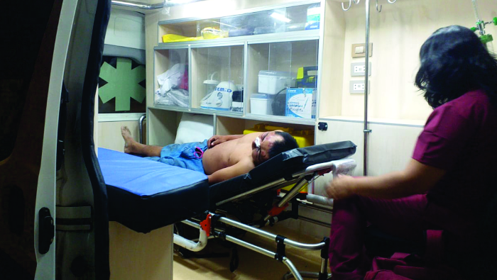 Foto Ambulancia municipal atendió emergencias