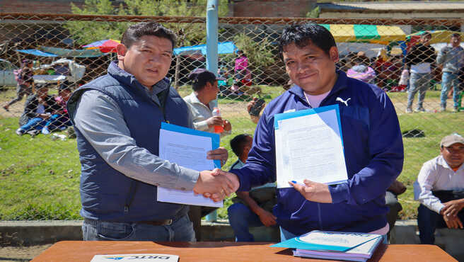 Convenio entre DRTC y municipalidad de Marcará