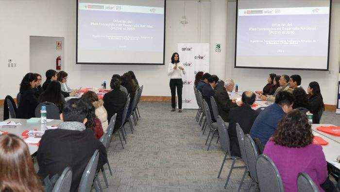 Taller de difusión del PEDN 2050 a funcionarios del PJ, Congreso de la República y OCA´s