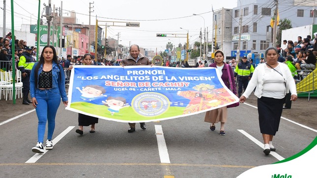 Desfile Cívico Escolar en Honor a Nuestro Santo Patrón San Pedro de Mala - Nivel Inicial y Pronoei