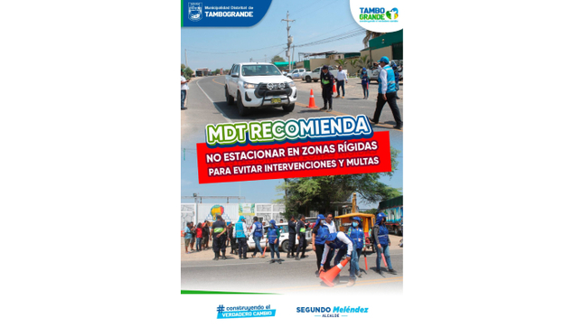 𝗠𝗗𝗧 recomiendo no estacionar en zonas rígidas para evitar intervenciones y multas 