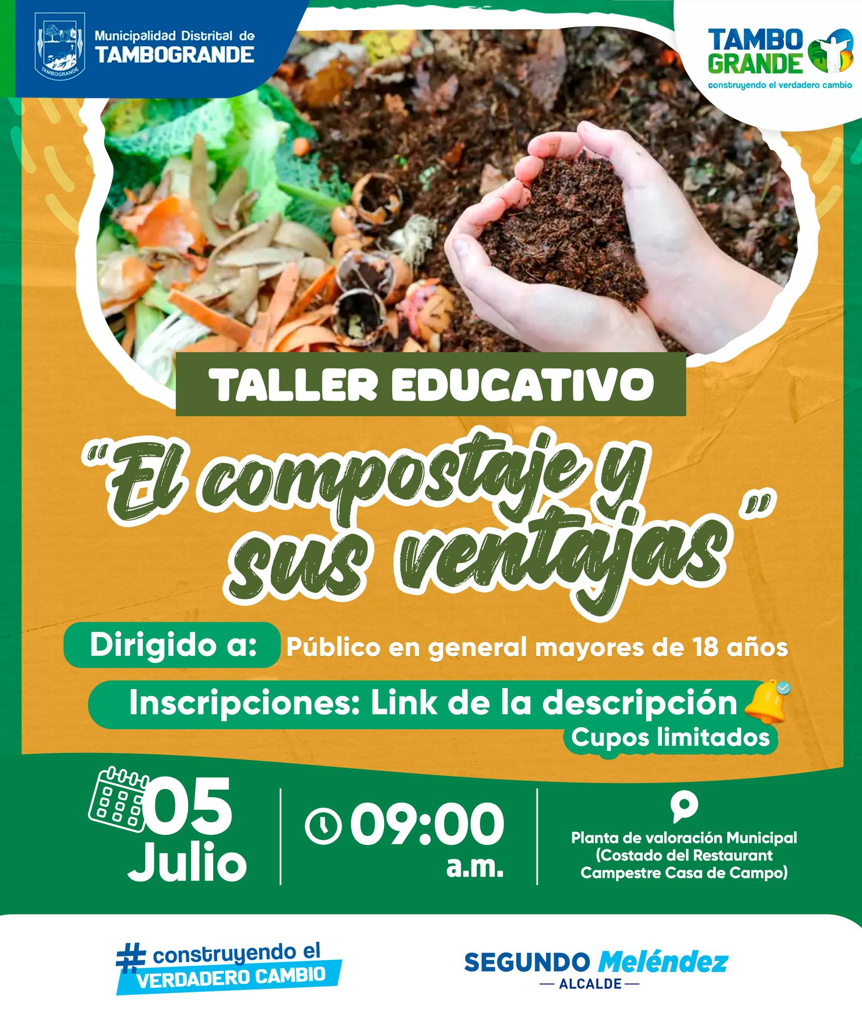 Taller educativo "EL COMPOSTAJE Y SUS VENTAJAS"