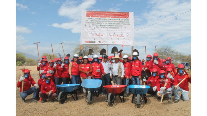 Municipalidad de Tambogrande apertura programa Llamkasun Perú en C.P de Tejedores