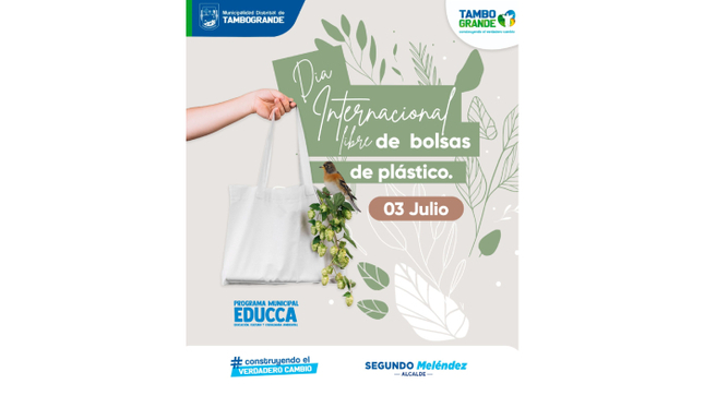 DÍA INTERNACIONAL LIBRE DE BOLSAS DE PLÁSTICO.