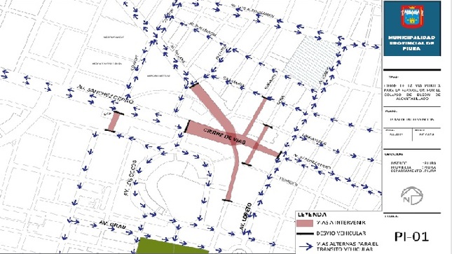 Cierre de vías