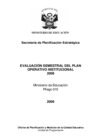 Vista preliminar de documento Documento de Informe de Evaluación del Plan Operativo Semestral 2009