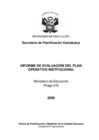 Vista preliminar de documento Informe de Evaluación del Plan Operativo Institucional I semestre 2008