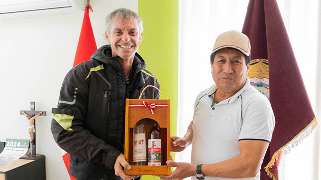 Jean Paul Strauss Martínez de la Torre sostuvo una importante reunión con el alcalde de la provincia de Huarmey
