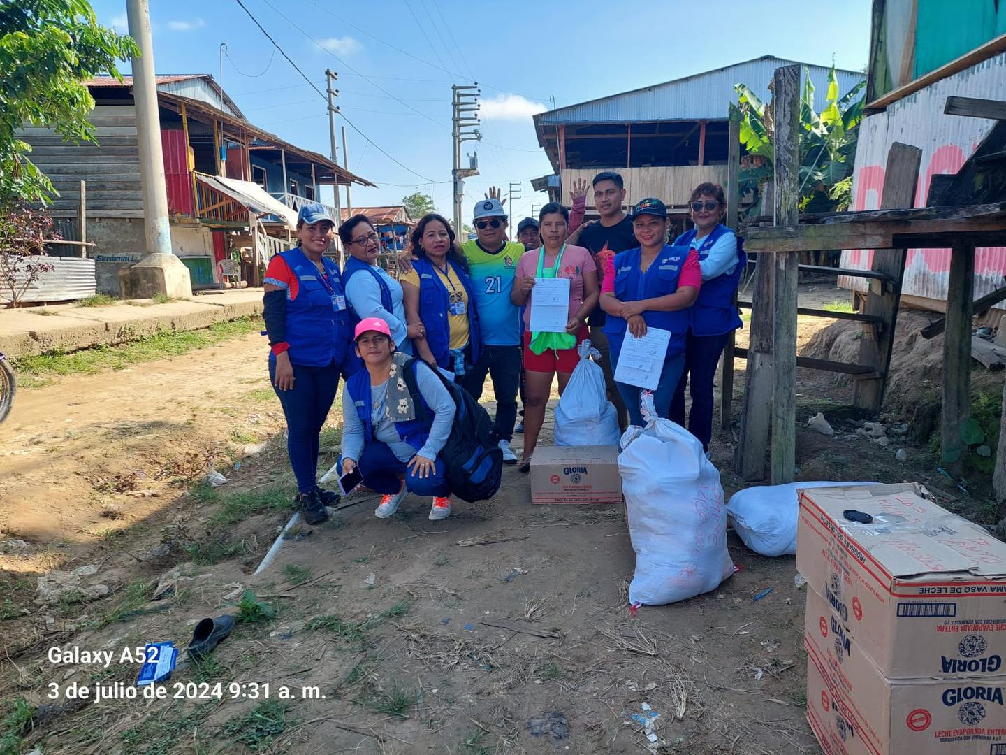 Municipalidad Distrital de Belén realizó la distribución de insumos del Programa Vaso de Leche en el Caserío Isla Iquitos