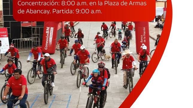🚴‍♂️ ¡🚴‍♂️ 🚴 Gracias a las empresas que se suman al evento: #ConexiónBNBicicleteada, Más bici, menos humo 🙌 a realizarse en Abancay.
