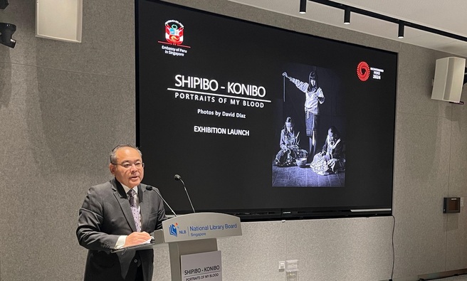Exposicíón "Shipibo-Konibo: Retratos de mi sangre" se presenta en Singapur