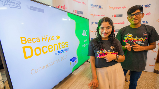 Solo los postulantes preseleccionados podrán participar en la etapa final del concurso Beca Hijos de Docentes 2024