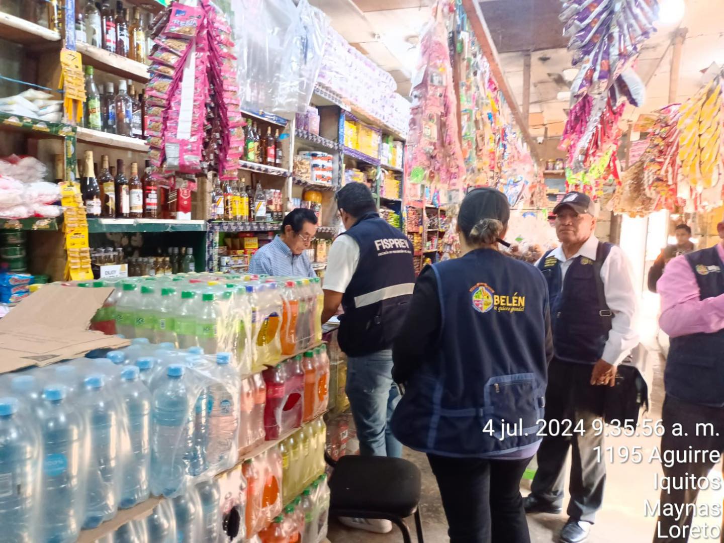 Operativo inopinado en los establecimientos del distrito para verificar el cumplimiento de las normativas