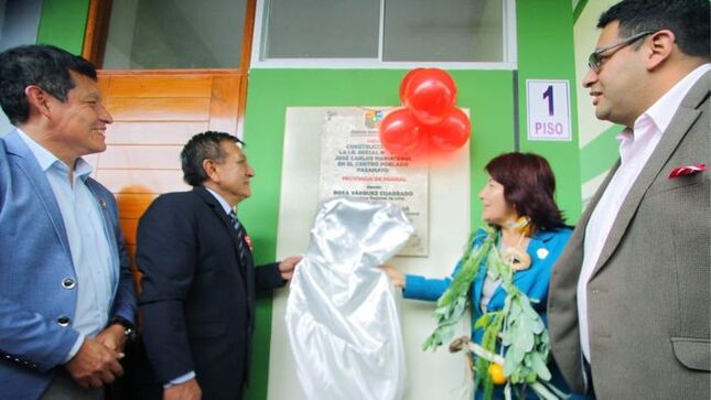 Rosa Vásquez inaugura moderna infraestructura para el futuro de la educación en C.P. Pasamayo en Aucallama