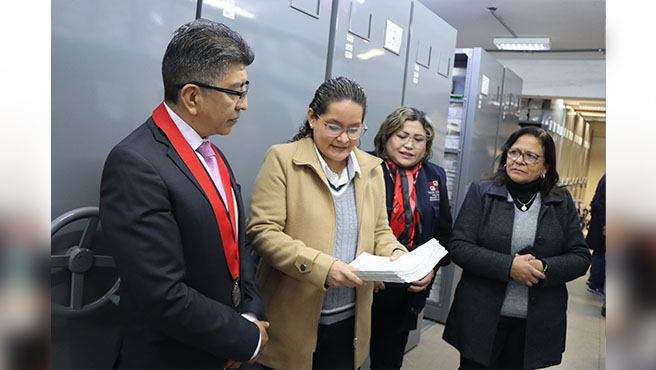 Presidente encargado de la Corte Superior de Justicia del Callao, Miguel Castañeda Moya, dio inicio a la Primera Jornada de Descarga y Recepción de Documentos Administrativos en los Archivos Desconcentrados