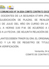 Vista preliminar de documento COMUNICADO N° 34-2024 - ADJUDICACIÓN PARA CONTRATO DOCENTE