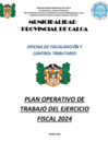 Vista preliminar de documento PLAN OPERATIVO DE TRABAJO DEL EJERCICIO FISCAL 2024