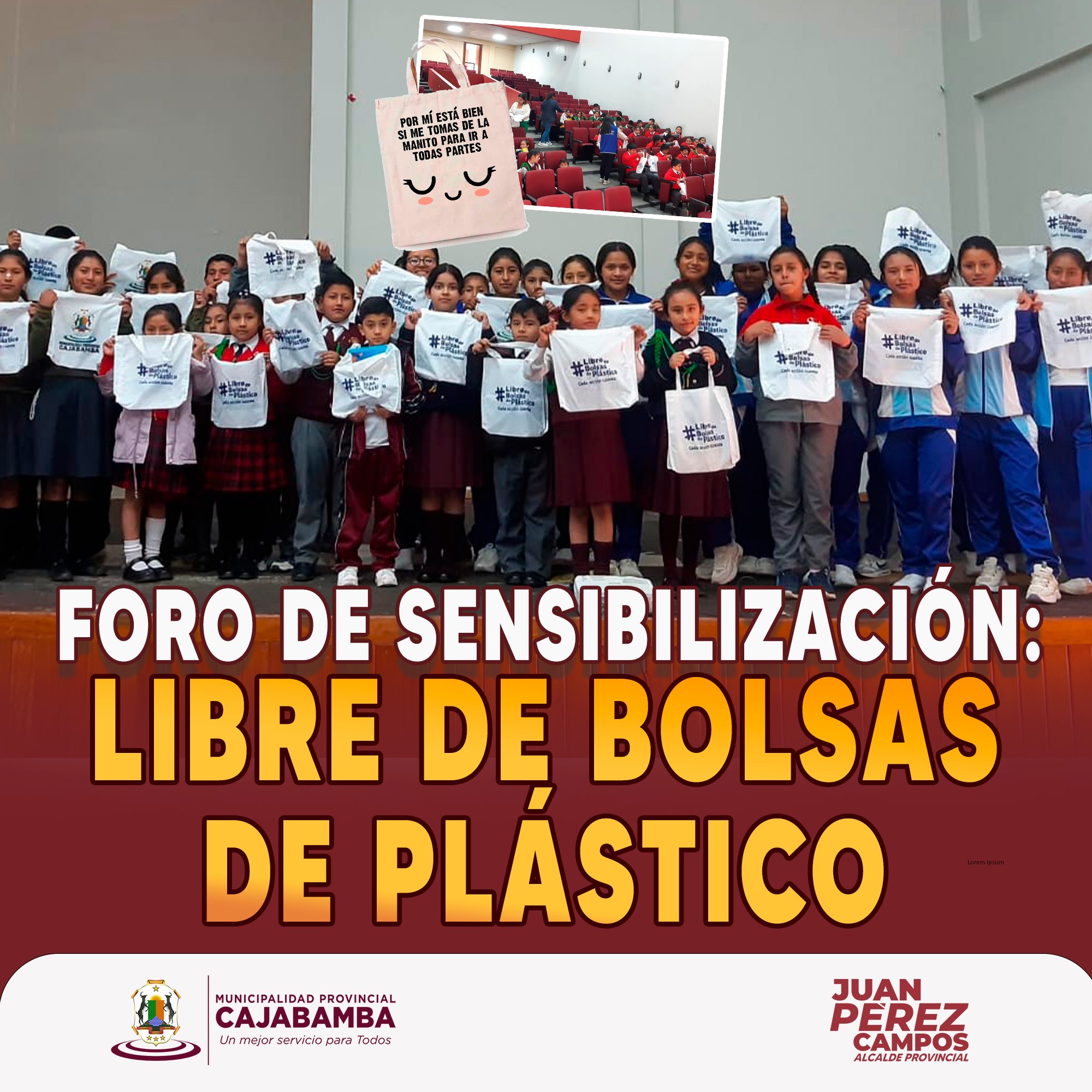 Foro de sensibilización libre de bolsas de plástico