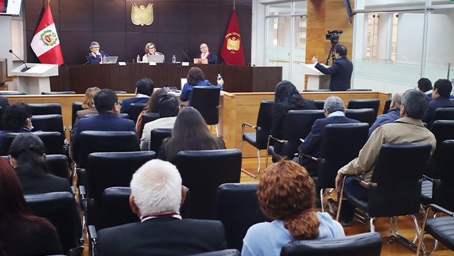La Sala Primera del Tribunal Constitucional dejó al voto 70 causas vistas en audiencia pública