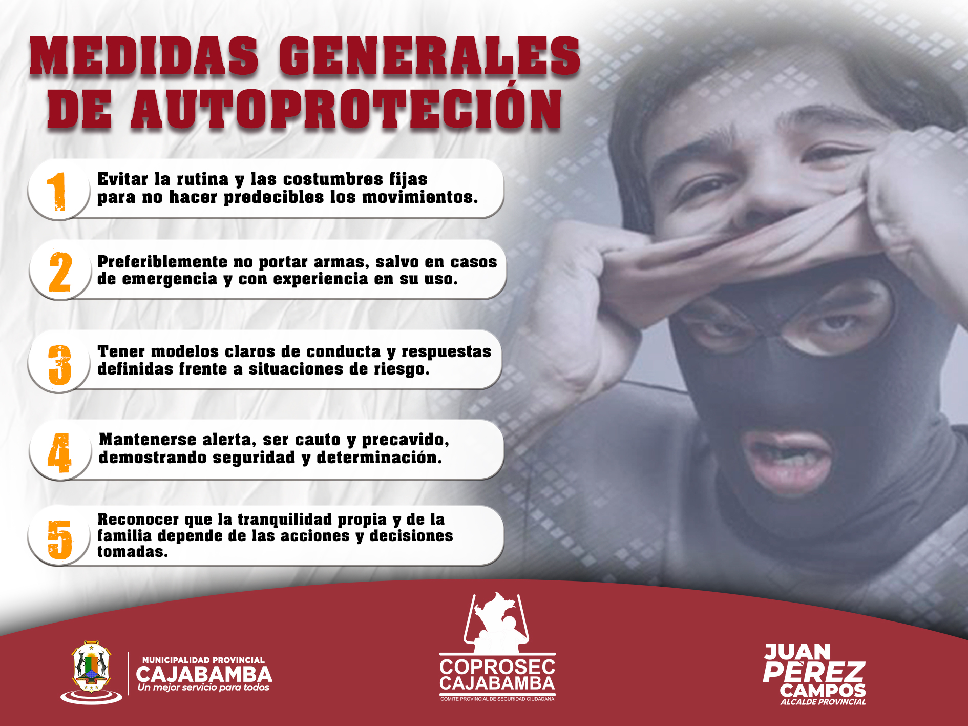 Medidas generales de autoprotección a tener en cuenta