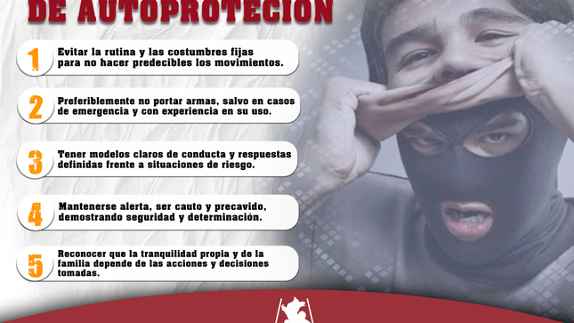 Medidas generales de autoprotección a tener en cuenta