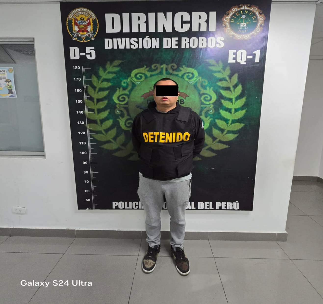 Captura del detenido