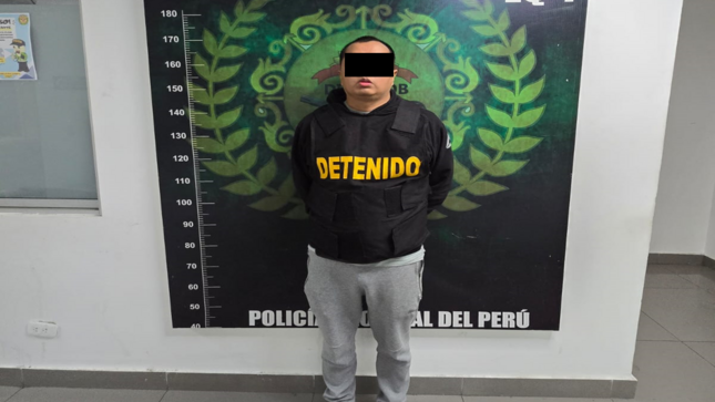 Captura del detenido
