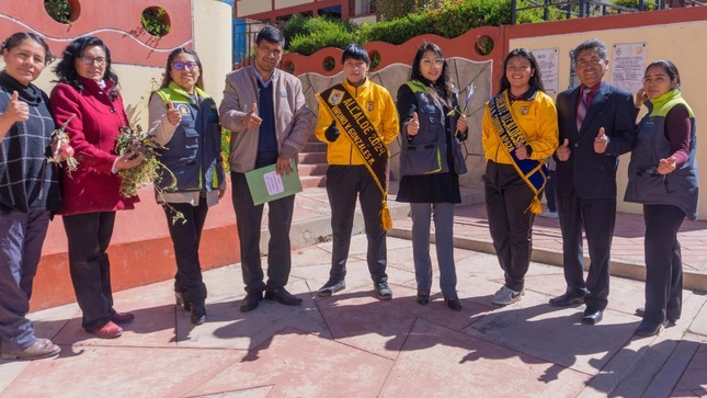 ¡Instituciones con responsabilidad ambiental! Municipalidad de Puno realiza visita a instituciones educativas