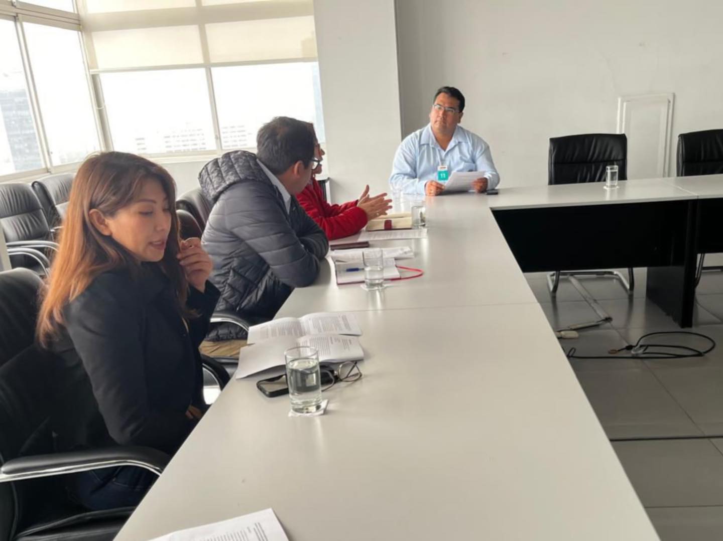 Reunión a fin de coordinar los últimos detalles del convenio para la ejecución del proyecto de mejoramiento del mercado La Casona de Belén.