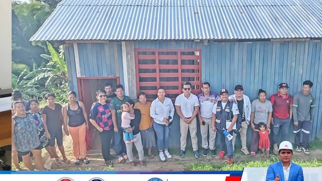 El Director Ejecutivo de la Red de Salud Ucayali - Contamana, MC. Jhon Ricardo Espinoza Lipa, visito la CC.NN. Bellavista, Canaán de Cachiyacu y el Centro Poblado de Santa Rosa de Cashiboya