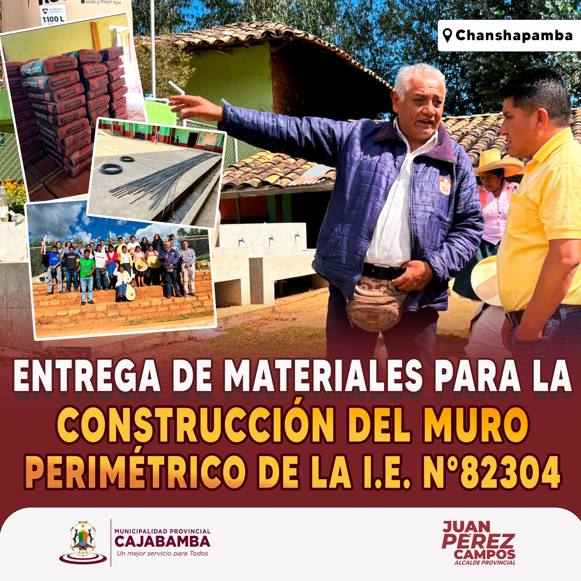 realizó la entrega de los materiales