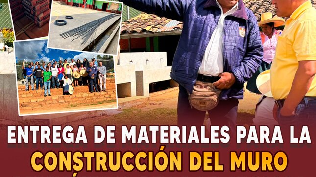 realizó la entrega de los materiales