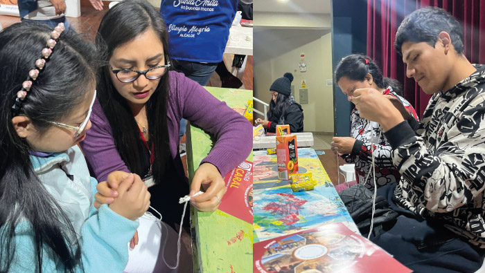 Transmitimos los valores de Caral a personas con discapacidad de Santa Anita