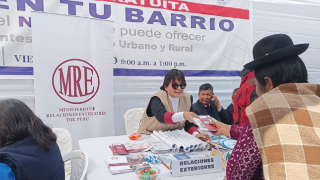 Cancillería Puno facilita el acceso a solicitudes de refugio en campaña informativa en Ilave