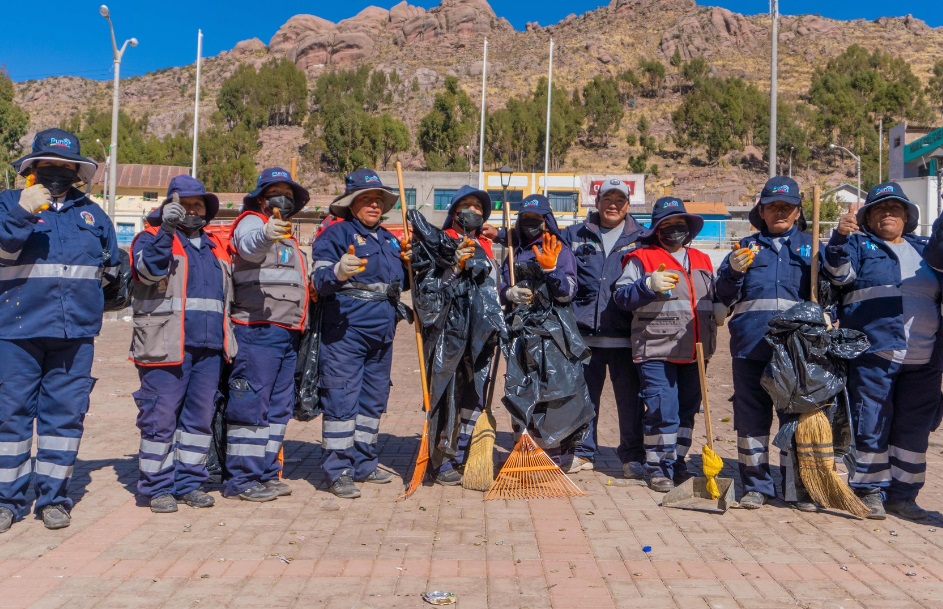 ¡Tercer día de jornada de limpieza! Municipalidad de Puno recolectó más de ocho toneladas de residuos sólidos en Ichu