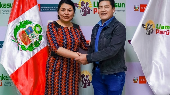Para generar más puestos laborales, alcalde provincial se reúne con directora ejecutiva de Llamkasun Perú