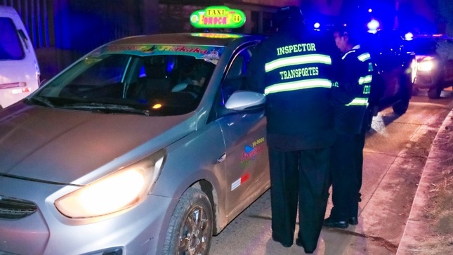 La Gerencia de transporte interna 10 vehículos en operativo innopinado nocturno