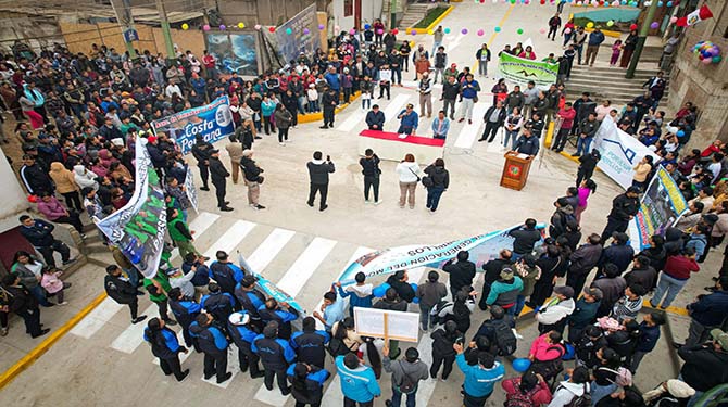 Inauguración tuvo la participación masiva de vecinos 