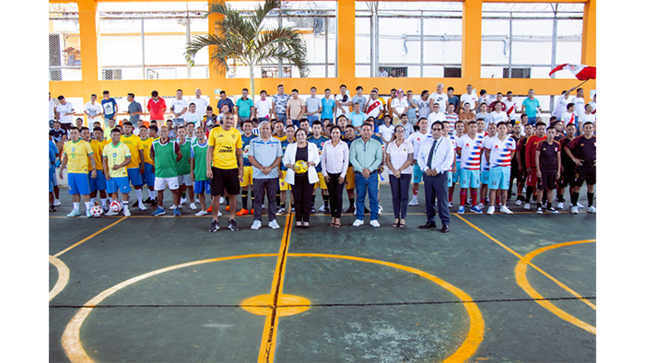 Alcaldesa inaugura "Copa América 2024" en el penal Pampas de Sananguillo.