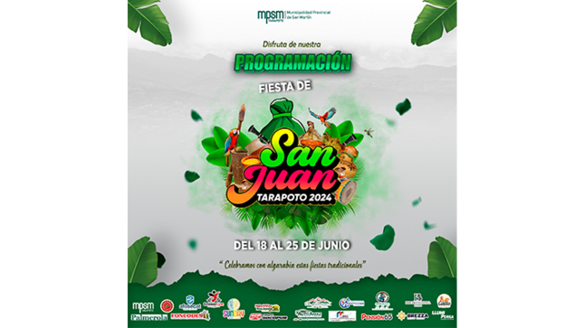 Vive la fiesta de San Juan 2024 en la ciudad de Tarapoto.